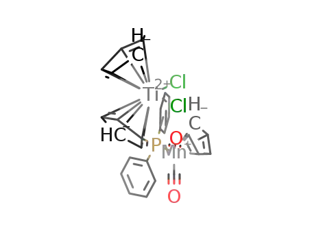 (η-5-cyclopentadienyl)dicarbony((η-5-cyclopentadienyl)[η-5-(diphenylphosphino)cyclopentadienyl]dichlorotitanium-P)manganese