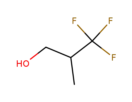 Molecular Structure of 431-23-2 (3,3,3-Trifluoro-2-Methylpropan-1-ol)