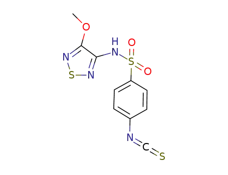 Molecular Structure of 1148108-84-2 (4-isothiocyanato-N-(4-methoxy-1,2,5-thiadiazol-3-yl)benzenesulfonamide)