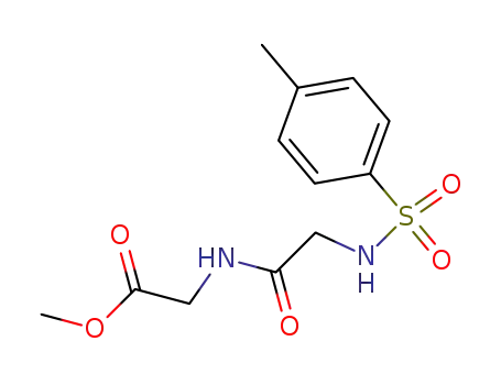 Molecular Structure of 62202-62-4 (Glycine, N-[N-[(4-methylphenyl)sulfonyl]glycyl]-, methyl ester)