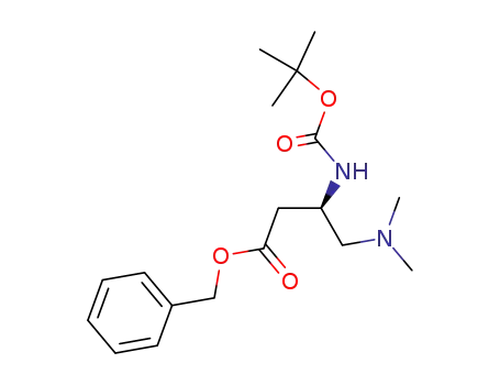 Molecular Structure of 1059704-52-7 ((R)-benzyl 3-(tert-butoxycarbonylamino)-4-(dimethylamino)butanoate)