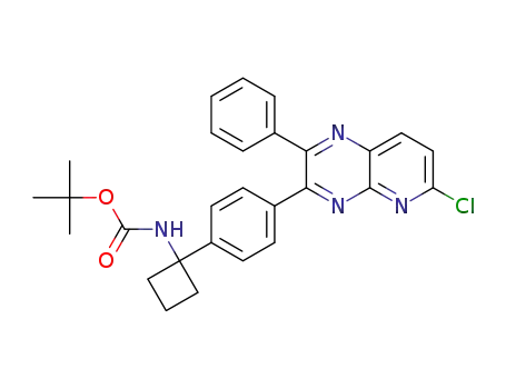 tert-butyl {1-[4-(6-chloro-2-phenylpyrido[2,3-b]pyrazin-3-yl)phenyl]cyclobutyl}carbamate
