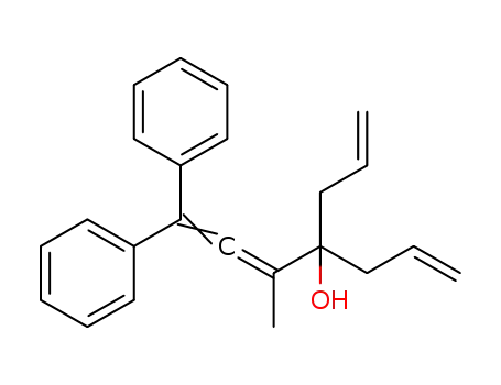 Molecular Structure of 1089678-81-8 (4-allyl-3-methyl-1,1-diphenyl-1,2,6-heptatrien-4-ol)