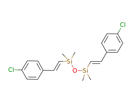 Molecular Structure of 1123168-01-3 (1,3-bis[(E)-4-chlorostyryl]tetramethyldisiloxane)