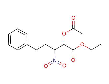 ethyl 2-acetoxy-3-nitro-5-phenylpentanoate