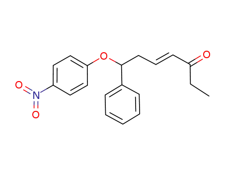 Molecular Structure of 1046862-49-0 ((E)-7-(4-nitrophenoxy)-7-phenylhept-4-en-3-one)