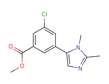 methyl 3-chloro-5-(1,2-dimethyl-1H-imidazol-5-yl)benzoate