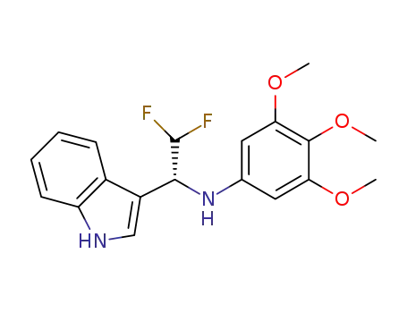 N-((R)-2,2-difluoro-1-(1H-indol-3-yl)ethyl)-3,4,5-trimethoxybenzenamine