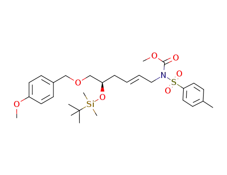 methyl (R,E)-(5-((tert-butyldimethylsilyl)oxy)-6-((4-methoxybenzyl)oxy)hex-2-en-1-yl)(tosyl)carbamate