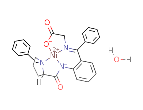 (S)-2-{o-{(N-benzylprolyl)amino}phenyl}-benzylideneamino-acetato(2-)-N,N',N''-nickel(II)