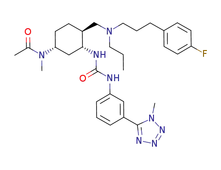 N-{(1R,3R,4S)-4-{[[3-(4-fluorophenyl)propyl](propyl)amino]methyl}-3-[({[3-(1-methyl-1H-tetrazol-5-yl)phenyl]amino}carbonyl)amino]cyclohexyl}-N-methylacetamide