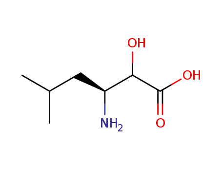 Molecular Structure of 318464-20-9 ((3S)-3-amino-2-hydroxy-5-methylhexanoicacid)