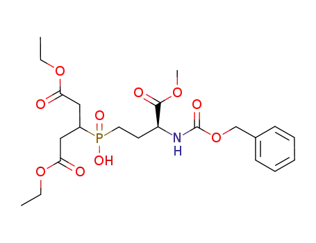 diethyl (3S)-3-[((3-(N-benzyloxycarbonyl)amino-3-methoxycarbonyl)propyl(hydroxy)phosphinyl)]pentan-1,5-dioate