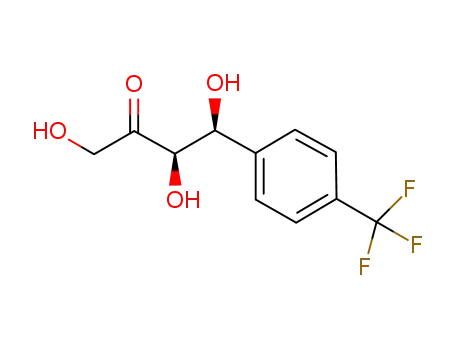 Molecular Structure of 1114542-29-8 ((3R,4S)-4-(4-(trifluoromethyl)phenyl)-1,3,4-trihydroxybutan-2-one)