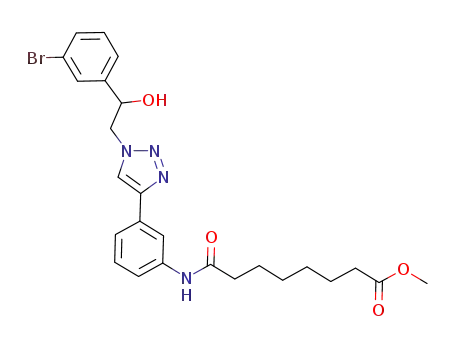 7-(3-{1-[2-(3-bromophenyl)-2-hydroxyethyl]-1H-[1,2,3]triazol-4-yl}phenylcarbamoyl)heptanoic acid methyl ester