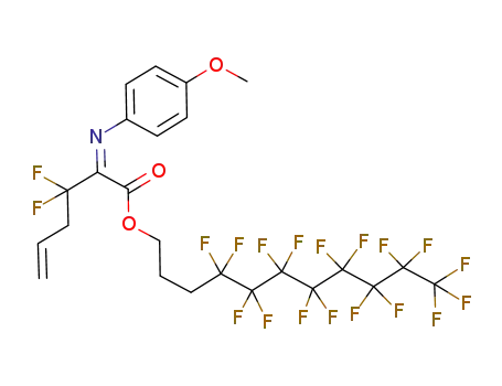 4,4,5,5,6,6,7,7,8,8,9,9,10,10,11,11,11-heptadecafluoroundecyl (E)-3,3-difluoro-2-[(4-methoxyphenyl)imino]-5-hexenoate