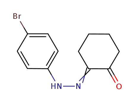 Molecular Structure of 108606-59-3 (2-[2-(4-Bromo-phenyl)hydrazono]cyclohexanone)