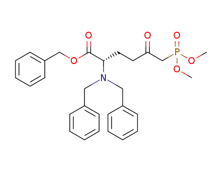 (S)-2-dibenzylamino-6-(dimethoxy-phosphoryl)-5-oxohexanoicacid benzyl ester