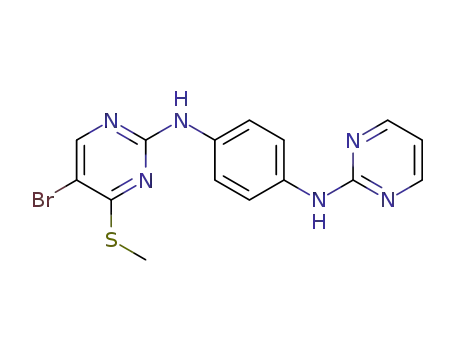 N-(5-bromo-4-methylsulphanylpyrimidin-2-yl)-N'-pyrimidin-2-yl-benzene-1,4-diamine