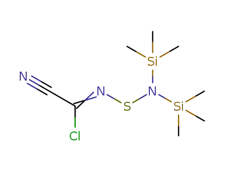 Molecular Structure of 895167-57-4 (2-chloro-2-(N,N-bis(trimethylsilyl)aminothio)iminoacetonitrile)