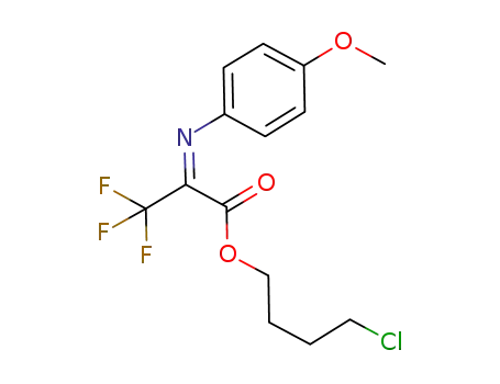 4-chlorobutyl (E)-3,3,3-trifluoro-2-(4-methoxyphenylimino)propanoate