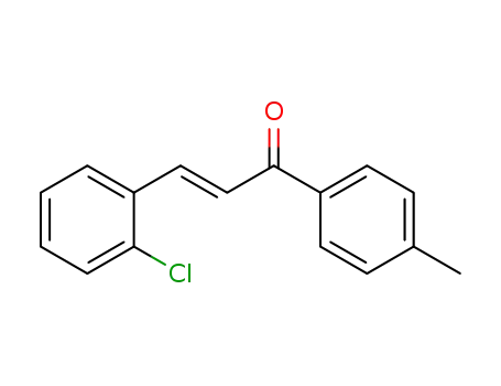 Molecular Structure of 38018-63-2 (2-Propen-1-one, 3-(2-chlorophenyl)-1-(4-methylphenyl)-)