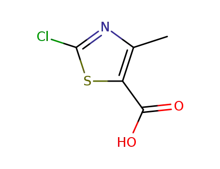 Molecular Structure of 40003-48-3 (2-Chloro-4-methyl-5-thiazolecarboxylic acid)