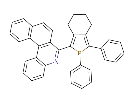 1-phenyl-2-(benzo[k]-phenanthrid-6-yl)-5-phenyl-3,4-butano-phosphole