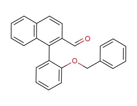 Molecular Structure of 1084904-42-6 (1-(2-(benzyloxy)phenyl)-2-naphthaldehyde)