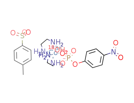 [Co(NH<sub>2</sub>CH<sub>2</sub>CH<sub>2</sub>NH<sub>2</sub>)2((<sup>(18)</sup>O)H<sub>2</sub>)(O<sub>3</sub>POC<sub>6</sub>H<sub>4</sub>NO<sub>2</sub>)]<sup>(1+)</sup>*C<sub>7</sub>H<sub>7</sub>SO<sub>3</sub><sup>(1-)</sup>=[Co(NH<sub>2</sub>CH<sub>2</sub>CH<sub>2</sub>NH<sub>2</sub>)2((<sup>(18)</sup>O)H<sub>2</sub>)(O<sub>3</sub>POC<sub>6</sub>H<sub>4</sub>NO<sub>2</sub>)]SO<sub>3</sub>C<sub>6</sub>H<sub>4</sub>CH<sub>3</sub>