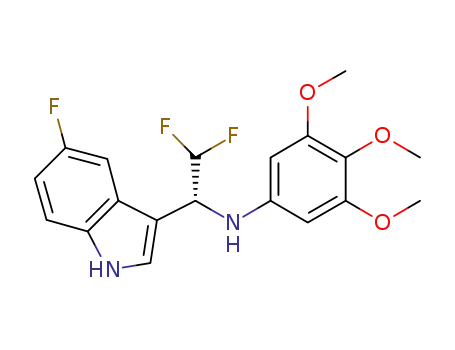 N-((R)-2,2-difluoro-1-(5-fluoro-1H-indol-3-yl)ethyl)-3,4,5-trimethoxybenzenamine