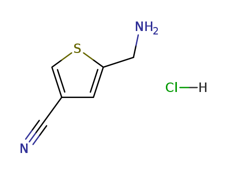 3-Thiophenecarbonitrile,5-(aminomethyl)-, hydrochloride (1:1)