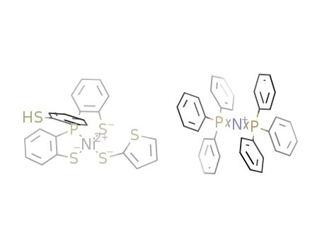 [bis(triphenylphosphoranylidene)ammonium][Ni(2-SC<sub>4</sub>H<sub>3</sub>S)(P(o-C<sub>6</sub>H<sub>4</sub>S)2(o-C<sub>6</sub>H<sub>4</sub>SH))]