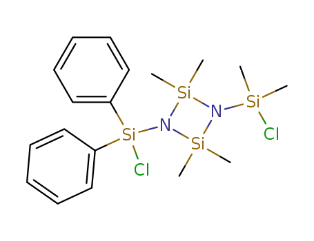 1-(chlorodimethylsilyl)-3-(chlorodiphenylsilyl)-2,2,4,4-tetramethylcyclodisilazane