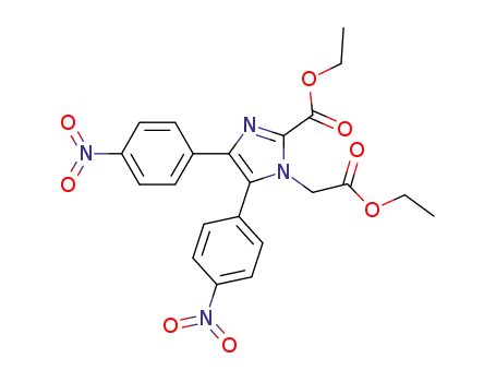 1-ethoxycarbonylmethyl-4,5-bis-(4-nitrophenyl)-1H-imidazole-2-carboxylic acid ethyl ester