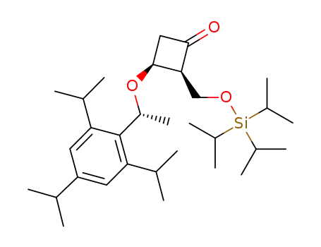 (2S,3S)-3-((R)-1-(2,4,6-triisopropylphenyl)ethoxy)-2-((triisopropylsilyloxy)methyl)cyclobutanone