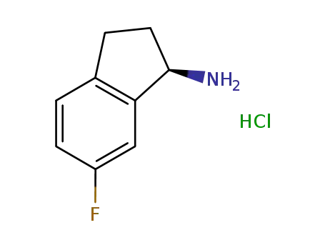 Molecular Structure of 731859-02-2 ((R)-6-Fluoro-2,3-dihydro-1H-inden-1-aminehydrochloride)