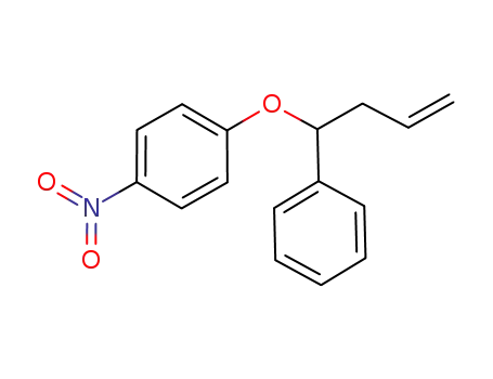 Molecular Structure of 1046862-39-8 (1-nitro-4-(1-phenylbut-3-en-1-yloxy)benzene)