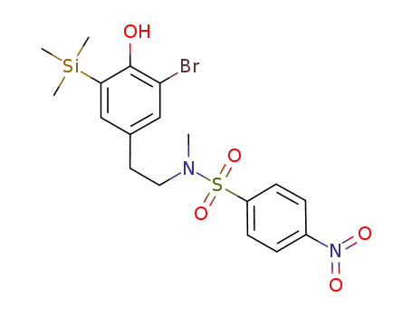 N-{2-[3-bromo-4-hydroxy-5-(trimethylsilyl)phenyl]ethyl}-N-methyl-4-nitrobenzenesulfonamide