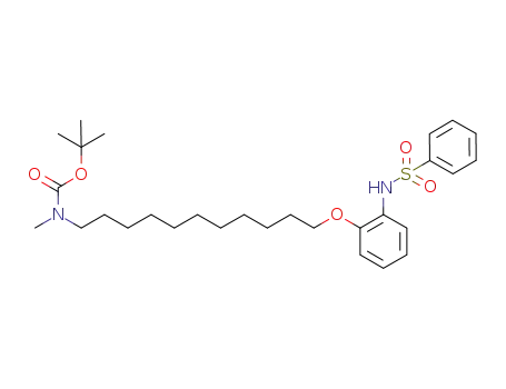 N-Boc-N-methyl-11-(2-(N-phenylsulfonylamino)phenoxy)undecylamine