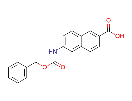Molecular Structure of 1313494-75-5 (6-(((benzyloxy)carbonyl)amino)-2-naphthoic acid)