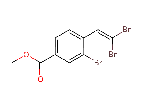 3-bromo-4-(2,2-dibromovinyl)-methylbenzoate
