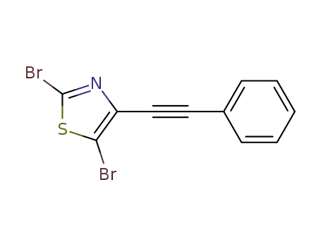2,5-dibromo-4-(phenylethynyl)thiazole