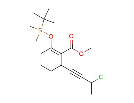 methyl 2-(tert-butyldimethylsilyloxy)-6-(3-chlorobut-1-ynyl)cyclohex-1-enecarboxylate