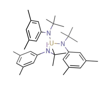 Molecular Structure of 383910-23-4 (IU(N(C(CH<sub>3</sub>)3)(C<sub>6</sub>H<sub>3</sub>(CH<sub>3</sub>)2))3)