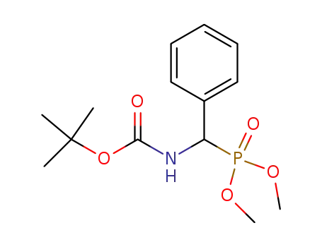 Molecular Structure of 71864-40-9 (carbamic acid N-[(dimethoxyphosphinyl)phenylmethyl] 1,1-dimethylethyl ester)