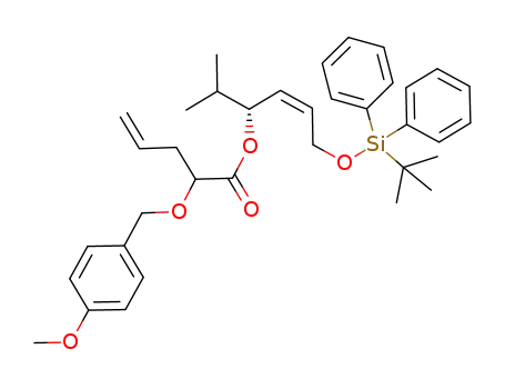 2-(4-methoxybenzyloxy)pent-4-enoic acid (R,Z)-4-(tert-butyldiphenylsilanyloxy)-1-isopropylbut-2-enyl ester
