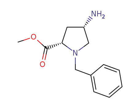 methyl (2S,4S)-4-amino-1-benzyl-pyrrolidine-2-carboxylate