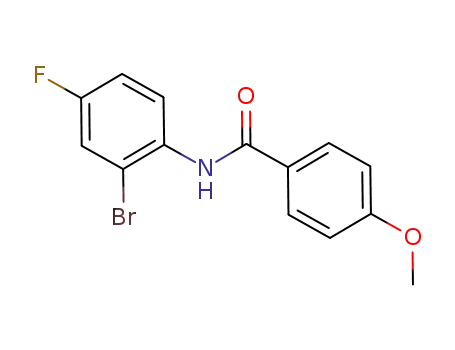 Molecular Structure of 1039869-80-1 (N-(2-bromo-4-fluorophenyl)-4-methoxybenzamide)