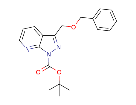 1H-Pyrazolo[3,4-b]pyridine-1-carboxylic acid, 3-[(phenylmethoxy)methyl]-, 1,1-dimethylethyl ester